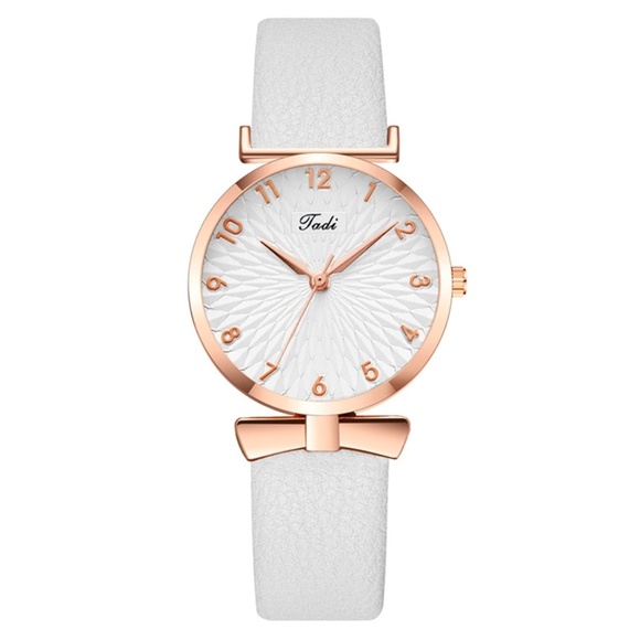 **ALOHI* White x Rose Gold Simple Fashion Quartz Watch - Picture 1 of 1